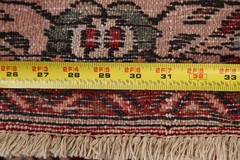 Red Traditional Geometric Area Rug 4×6 Hand-knotted Wool Carpet for Any Room