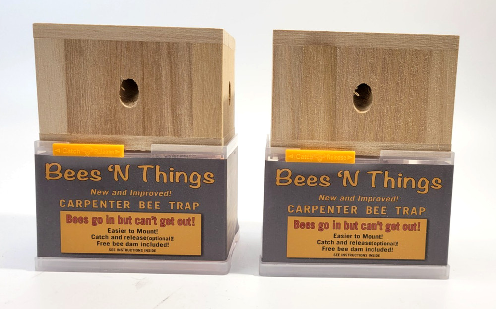 Lot of 2 Bees N Things Carpenter Bee Hanging Insect Trap with 15 ft. Coverage