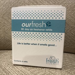 OurfreshE Air Freshener (6-Refills) Scent Lasts 30-Days Each USA
