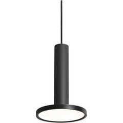AFX Inc. LNAP08LAJD1BK Luna 1 Light 7.88 inch Black Pendant Ceiling Light