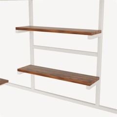 Full Size Metal Loft Bed with Desk,Storage Shelves & LED Light for Teens Adults