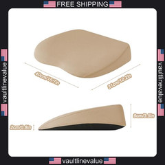 2 in 1 Car Wedge Cushion Lumbar Support Memory Foam Driver Seat Black