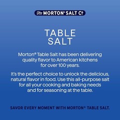(Pack of 2) Morton All-Purpose Non-Iodized Table Salt 26 oz