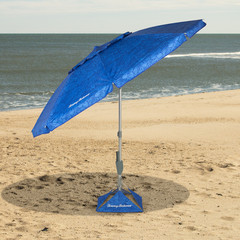 7.5ft Tommy Bahama Beach Umbrella AnchorX UPF 50+ Tilt Wind Vent with Carry Bag