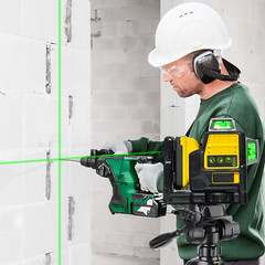 12V Green Line 3 x 360 Laser Level Laser + battery + charger