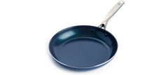 Ceramic Non Stick Frying Pan Diamond Infused Skillet Oven Safe Secure Grip 10 In