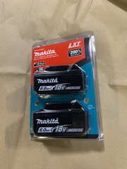 Makita 6.0Ah 18V Lithium-Ion Battery 2 Pack (BL1860B2)