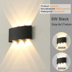 LED Wall Sconces Modern Up Down Wall Light Indoor Outdoor Hallway Bedroom Lamp