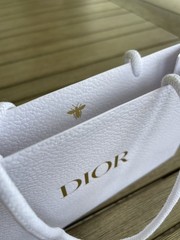 DIOR Classic White Gift Shopping Bag Small Rectangle NEVER USED