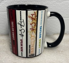 Taylor Swift Coffee Mug 11 Oz Albums Cassettes