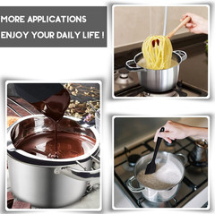 Double Boiler Pot Set 600ml Chocolate Melting Pot 304 Stainless Steel