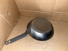De Buyer MINERAL B Carbon Steel 8″ Omelette Pan Made in France(B)