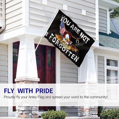 Anley Fly Breeze 3×5 Feet POW MIA Flag You are Not Forgotten Flag Military Flags