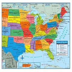 Wall Map Of The United States USA Road Travel Maps City Name US Poster 28″x40″