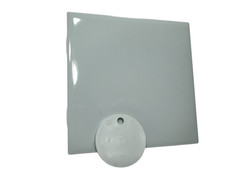 Light Green Ceramic Tile 4.25 in Subway Square Vintage Mid Century Modern Retro
