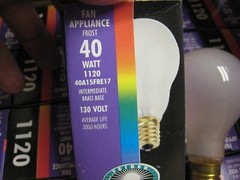 6 yes 6 APPLIANCE LIGHT BULBS TEIBER 40W 130V A15 INTERMEDIATE BASE FROST NEW