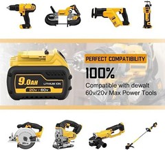 2/4Pack For DEWALT FLEXVOLT 20V/60V MAX 12.0Ah Lithium Battery DCB609-2 DCB612
