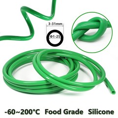 Food Grade Silicone Tube High Temp Tubing Green Flexible Hose All Sizes 1 Meter