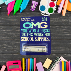 Teacher Money Holder, Back to School Money Card, Teacher Gift, Gift for Teachers