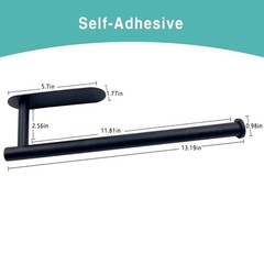 Holder Kitchen Roll Towel Paper Rack Under Cabinet Wall Toilet Self Adhesive
