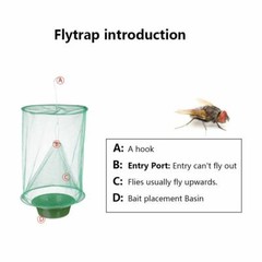4 Pcs The Ranch Fly Trap Outdoor Fly Trap Killer Bug Net Cage Perfect for Horses