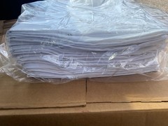 54″x90″, White Twin Flat Sheets Hotels, Hospitals