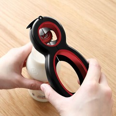 6 in 1 Bottle Can Jar Opener Manual Twist Off Gadget Multifunction Kitchen Tools
