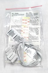 New Pack of 5 GE Security Sentrol 5150-W On The Glass Shock Break Sensors White