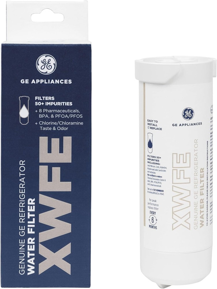 GE XWFE Genuine Refrigerator Water Filter Certified to Reduce Lead Sulfur/Other
