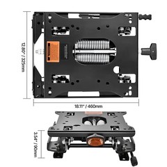 Seat Suspension Kit with Seat Slider Universal for Lawn Mower Tractor Forklift