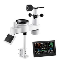 Uimoso 7-in-1 Wi-Fi Weather Station with 7.5-Inch VA Display and Wireless Sensor