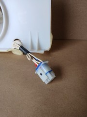 197D4968G013 WR60X30370 GE Refrigerator Evaporator Fan Assembly OEM White #7669