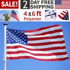 4×6 Ft American Flag w/ Grommets – United States Flag – US Flag – USA America.