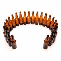 Home Brew Ohio Amber Beer Bottles (24 Pack), 12 oz