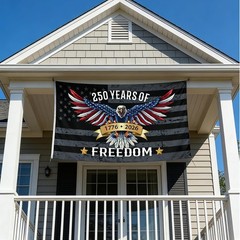 3 Ply 250 Years America Flag – Double Sided Patriotic Eagle 3 X 5 Ft Anniversary