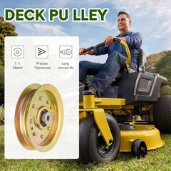 Quality Flat Idler Pulley for MTD Cub Cadet RZT 50 – Heavy Duty 1.6 Ounce Design