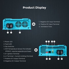 Renogy DC to DC Charger 12V 60A Lifepo4 Battery Charger-On-Board Marine/RV/Boat
