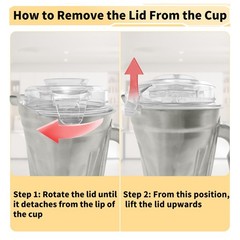 Stainless Steel Container 48oz,Replace for 5000 5200 6300 6500 7500 E310 E320 Pr