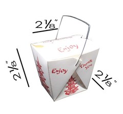 50 Pack 8oz Chinese take out box 8-OZ Noodle Take Out Food Container: Perfec…