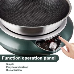 Abangdun 1700W 100V～185V Induction Cooktop Wok With Pan Electric Stove 2026 New