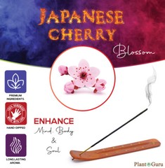 JAPANESE CHERRY BLOSSOM Incense Sticks 7″ Bulk Pack Wholesale Hand Dipped Lot