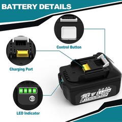 2 PACK 6.0Ah 18V Lithium-Ion Battery For RYOBI P109 P108 P107 One+ Plus RB18L50
