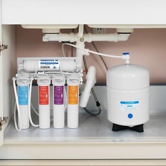 5 Stage Reverse Osmosis RO Water System with Quick Twist Change Filter 75 GPD