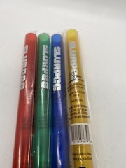 7-Eleven Slurpee GIANT MEGA Straw Set Blue Green Yellow Red PLASTIC BIG NIP HTF