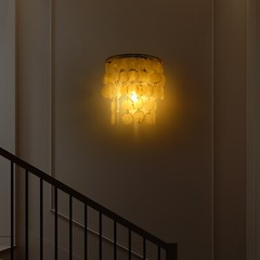9.45*11.02in Wall Mount Light Sea Shell Shape Lighting Fixture Wall Sconce 110v