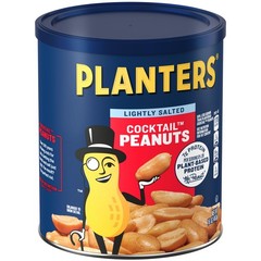 PLANTERS Dry Roasted Peanuts, Plant-Based Protein, 16 Ounce (Pack of 1)
