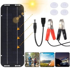 30W Solar Panel 12V Trickle Charger Battery Kit Maintainer Boat Car RV US