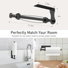 Paper Towel Holder Wall Mount Under Cabinet Adhesive Paper Towel Holder Kitchen