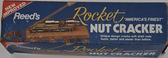 Reed’s Rocket Nut Cracker Traditional Metal Wood Silver Brown Less Than 10 in