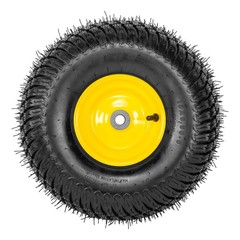 Two 15×6.00-6 15×6-6 15x6x6 Lawn Mower Turf Tires & Wheels 4 Ply Rated